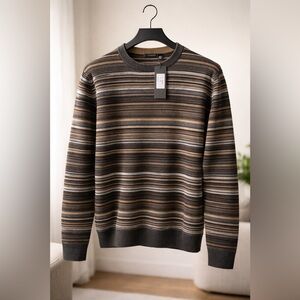 Codice Italian Striped Knit Sweater Men’s Size 50 NWT